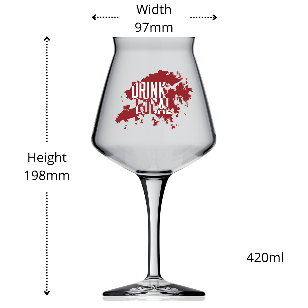 Craft Beer Teku Glass | 420ml | Hong Kong Beer Co Branded