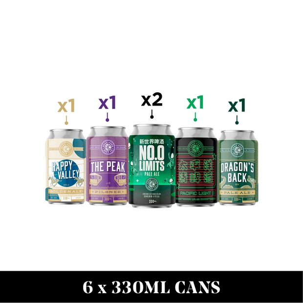 No Limits Sampler | Award-Winning Hong Kong Craft Beer | 6PK